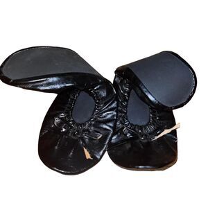 Rollasole Black Foldable Ballet Flat Women’s Medium